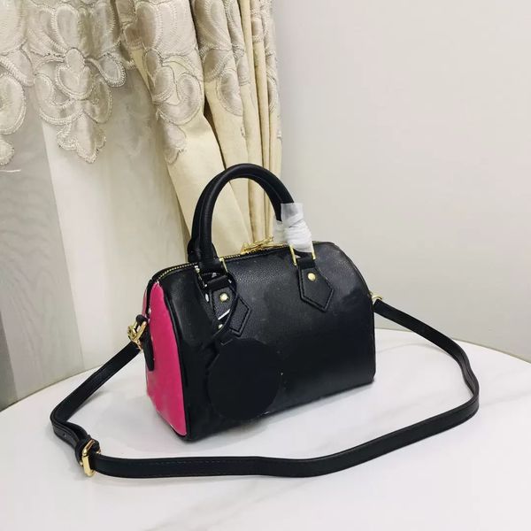 

classic tote bag clutch mm wild at heart onthego handbag purse women fashion genuine leather shoulder bags multi pochette accessories leopar, Black;red