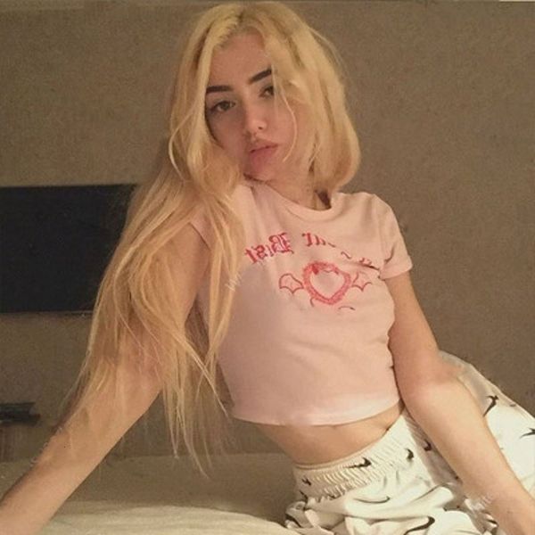 

women's t-shirt punk vintage goth graphic t shirt women t-shirt clothes vintage harajuku y2k style crop tshirt streetwear short sleeve, White