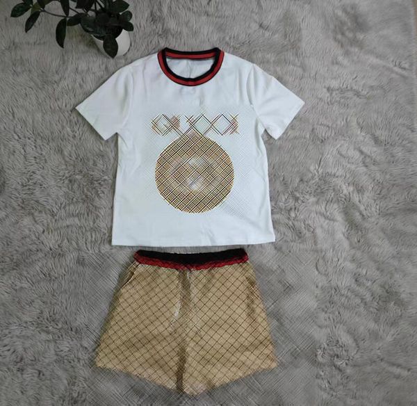 

2023 designer summer women tracksuits two piece short set letter print short sleeve t shirt and shorts outfits sportswear, Gray
