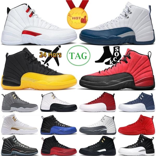 

jumpman 12 12s mens basketball shoes reverse flu game royal utility dark concord university gold indigo blue fiba floral playoffs stealth me