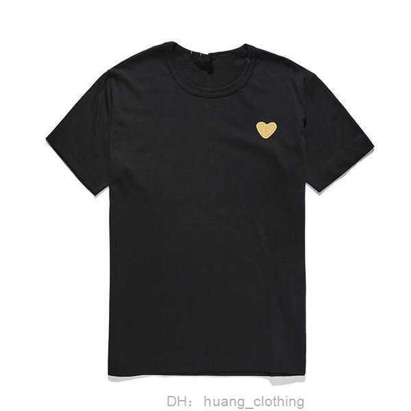 

men's t-shirts play mens t shirt designer cdg embroidery red heart commes des casual women s badge quanlity tshirts cotton short sleeve, White;black