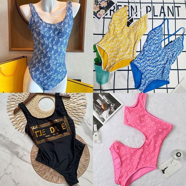 

women one piece swimwear designer letter print bikinis summer swimsuit beach luxury bathing suits swimming suits, White;black