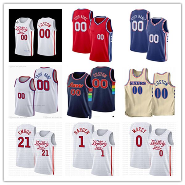 

philadelphia''76ers''custom men women youth 25 danuel house jr. 11 jaden springer 22 matisse thybulle 35 michael foster