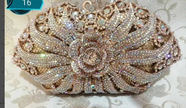 

luxury purple/blue crystal red bag rhinestones evening clutch purse wedding ladies party clutches evening bags for girl gift bag 230308