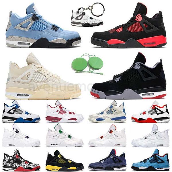 

designer shoes mens basketball shoes 4s 4 guava ice fire red black cat desert moss cool grey women men trainer sports sneakers sandal