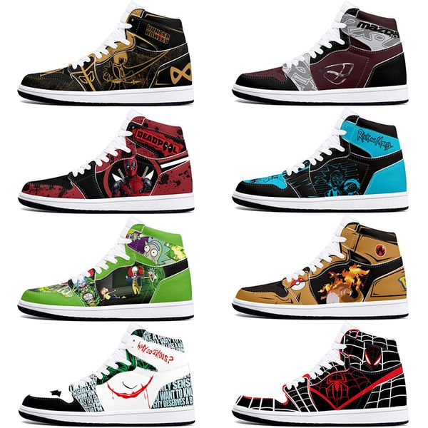 

New diy classics customized shoes sports basketball shoes 1s men women antiskid anime customized figure sneakers 36-48 316482