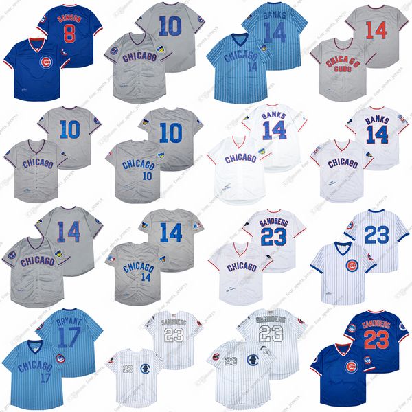 

ryne sandberg baseball jerseys dawson santo banks bryant maddux, Blue;black