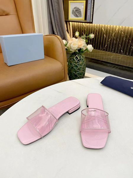

summer beach slipper fashion leather metal buckle designer women shoes cowhide white black thick heel sandals lady letter half high heels la