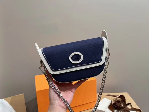 

designer bag canvas woc chain clamshell crossbody bag fashion classic women's shoulder bag 2023 new