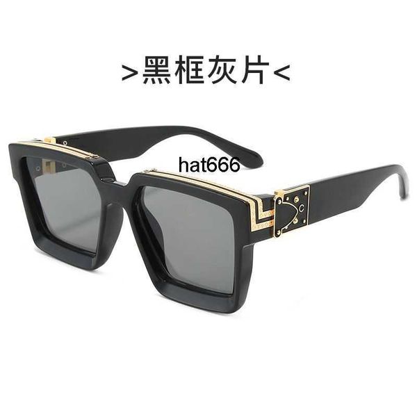 

new personalized fashion sunglasses for men and women square sunglasses tiktok network red dandy flat glasses, White;black