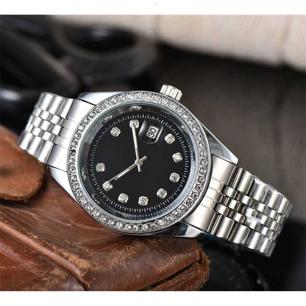 

2021 new type of awesome seaman fashion brick shell five beads calendar steel tape waterproof watch., Black