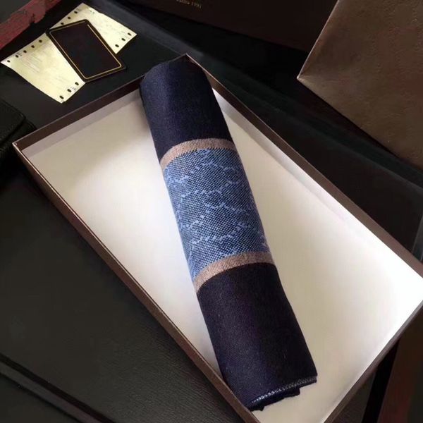 

luxurys scarf knitted comfortable men's autumn winter warm designer men's and women's scarves dh, Blue;gray