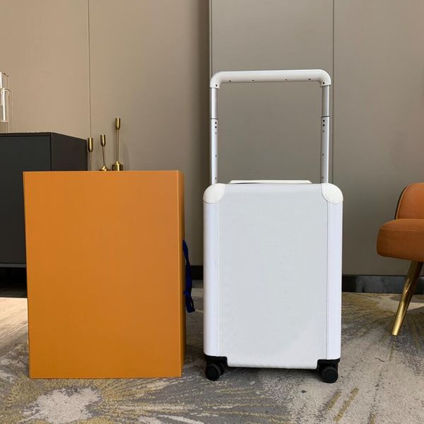 

luxury brand boarding box designer suitcase high-end genuine leather pull rod box storage bag large capacity leisure travel rolling luggage