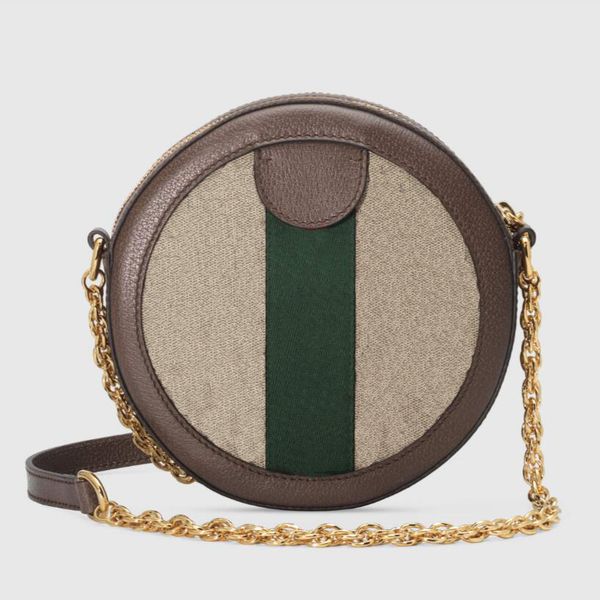 

fashion bag women's shoulder bag classic letter print logo round cake design crossbody bag