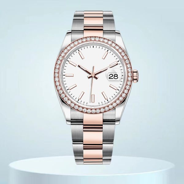 

luxury watch women designer watches aaa high quality diamond watch 8215 automatic movement 36 41mm dial couple fashion moissanite watch With box Luxu holiday gifts, Sz10