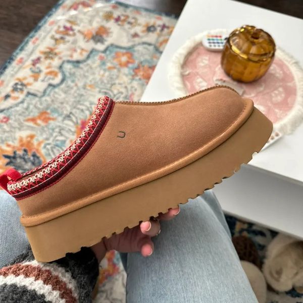 

Tazz Mustard Seed Womens Size 7 Suede Platform Slippers Winter Best Dupes Designer Slide Classic Ultra Mini Tasman Slipper With Box