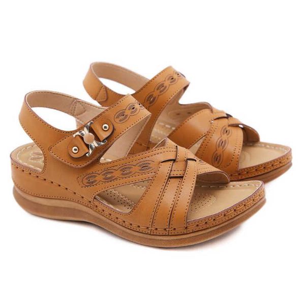 

sandals fashion women sandals waterproo sli on round female slippers casual comfortable outdoor platform sunmmer plus size shoes 230317, Black