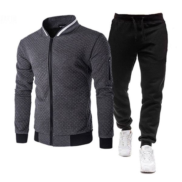

men's tracksuits brand men's casual men's two-piece spring/summer jacketpants fashion sports suit men's street hip-hop 2, Gray