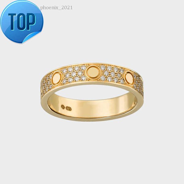 

love ring designer rings for women/men love wedding gold band diamond-pave luxury jewelry accessories titanium steel gold-plated never fade, Silver
