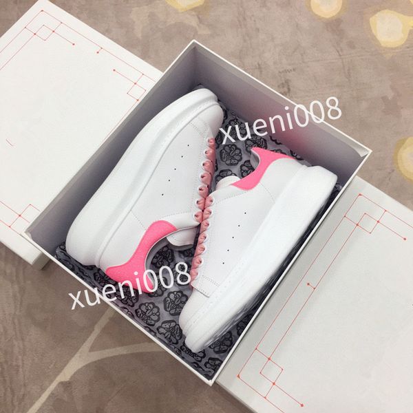 

new womens designer casual shoes platform mens trainers for men women black white pistachio frost big size sports2023, Red;white