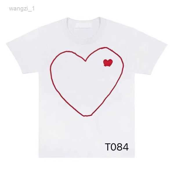 

men's t-shirts play designer casual women's des badge garcons quality print short sleeve t-shirt couple hearts tshirt 7 xlyl, White;black