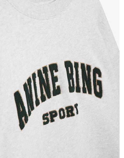 

anine bing women sweatshirt designer pullover classic letter embroidery letter inside fleece crew neck sweater long sleeves 33665, Black