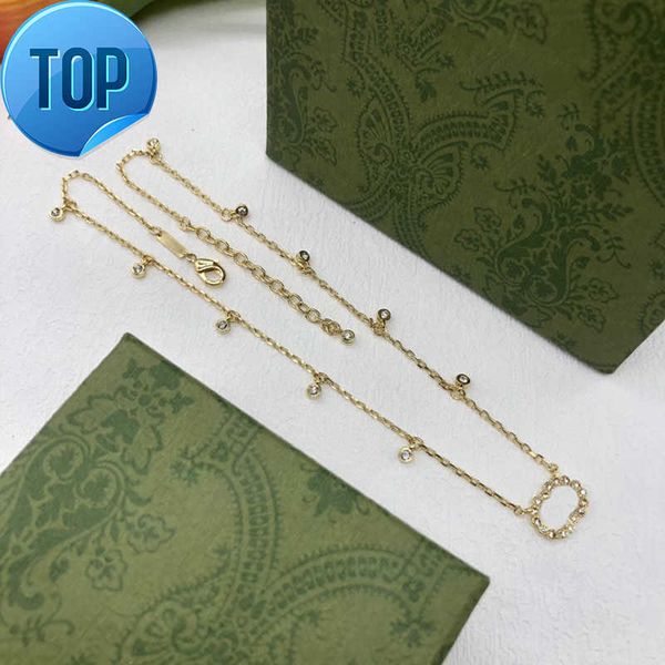 

fashion necklace designer jewelry luxury initials pendant necklace golden chain diamond earring for women pearl bracelet letter 2211103d, Silver