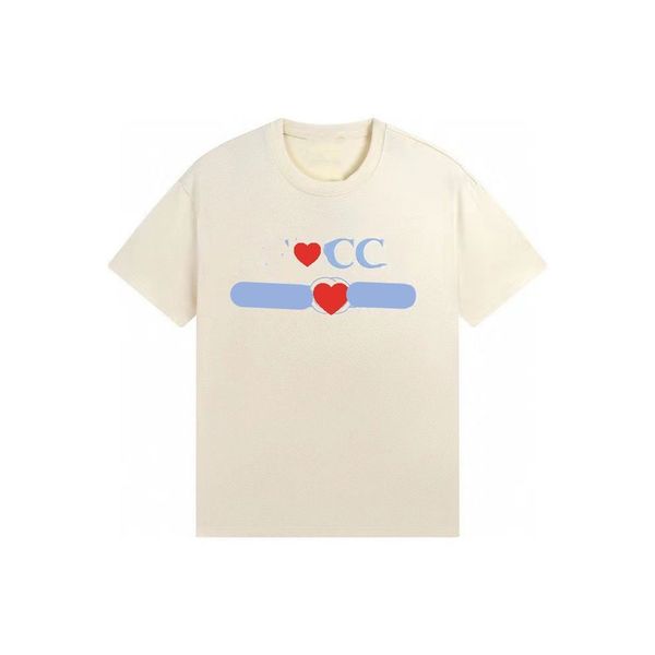 

designer summer men's and women's cotton short sleeve top, White;black