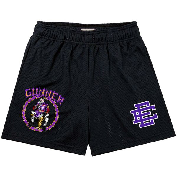 

mens shorts eric ee basic summer men fitness bodybuilding gyms workout breathable mesh quick dry beach 230403, White;black