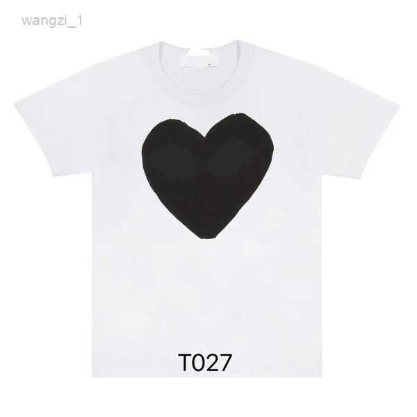 

men's t-shirts fashion mens play t shirt cdg designer hearts casual women s des badge garcons 8 07mg, White;black