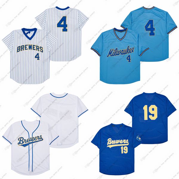 

paul molitor baseball jerseys robin yount, Blue;black