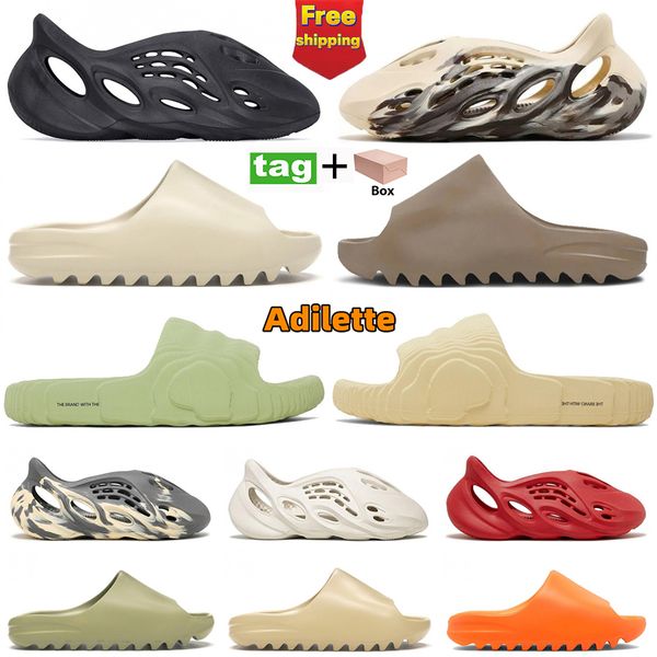 

designer slipper men women foam runner rnr rnnr onyx slide sandals mx moon grey black sand slippers ochre core bone resin desert west slides