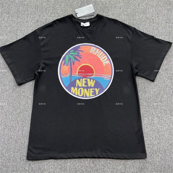 

vintage t-shirt men's plus tees women oversized t shirt, Black;brown