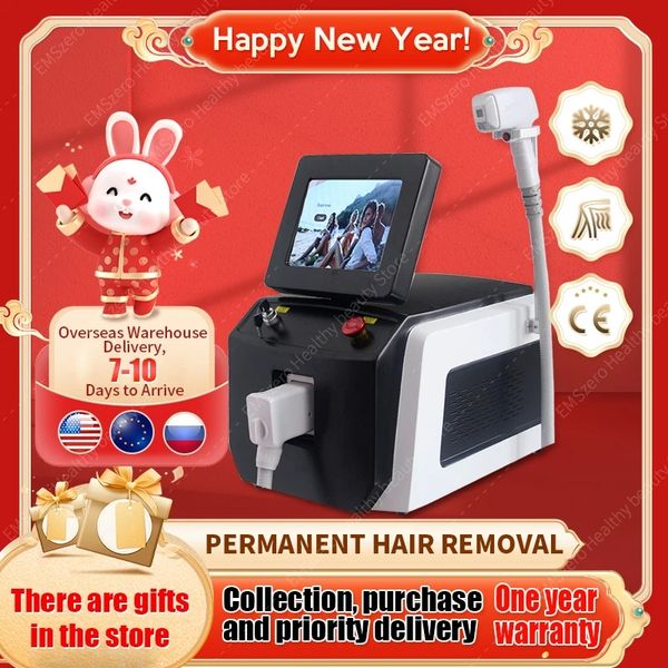 

2000w diode laser lcd handle rf 755 808 1064nm wavelength hair removal machine cooling head painless laser hair removal facial body