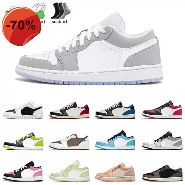 

classic lows 1 1s basketball shoes mens sports wolf grey unc fragment gym red game royal bred white paris panda pine green women jumpman tra