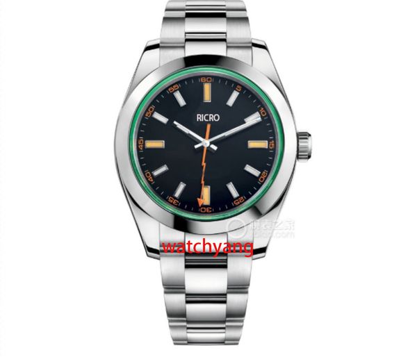 

designer men's watch automatic mechanical movement luminous function 40mm size 316 fine steel folding table buckle sports watch, Slivery;brown