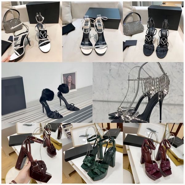 

2023 summer new pointed sandal black rivet high heel shoes women's sandals slim heels beautiful bare color single shoes liu ding shallo