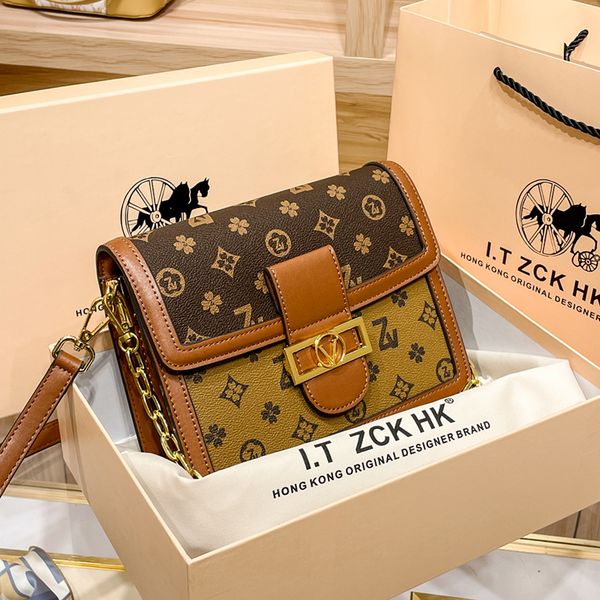 

new luxury brand women's bag lightweight chain fashion simple ladies bags designer diagonal span bag small square wallets