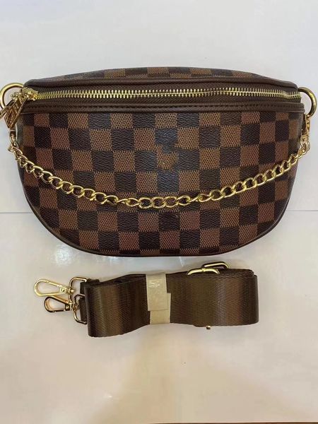 

mt premium designer new bumbag cross body designer shoulder bag brown floral leather luxury fanny pack temperament fanny pack waist pocket