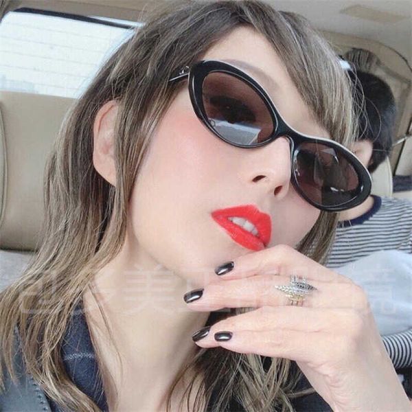 

622s signer sunglasses 20% off ins fashion oval net red letter ch5416, White;black