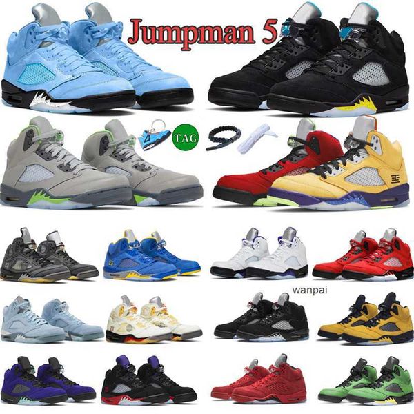 

jumpman 5s mens basketball shoes 5 sneakers black white stealth unc university blue pinksicle red suede designer man shoe outdoor sports tra