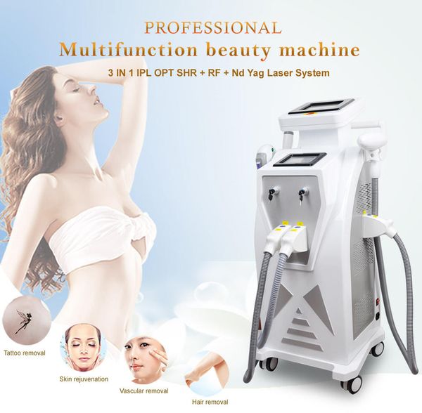 

ipl hair removal ipl laser 3 in 1 machine rf facial lifting nd yag laser tattoo removal for salon