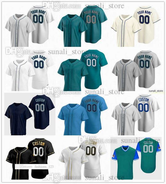 

mens baseball jerseys 54 chris clarke 36 logan gilbert 30 trevor gott 68 george kirby 59 easton mcgee 75 andres munoz 56 penn murfee 60 tayl, Blue;black