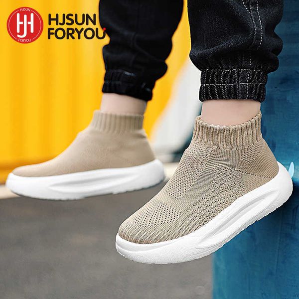 

athletic outdoor 2023 kids fashion sneakers for boys girls tennis shoes breathable sports running shoes children casual knitting running sho, Black