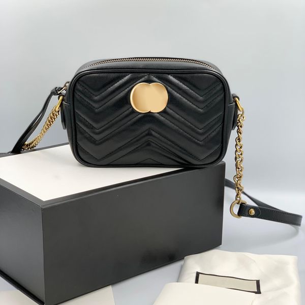 

zipper genuine leather marmont square camera bags women's wallet mens ellers tote clutch bag luxury designer fashion two sizes crossbod