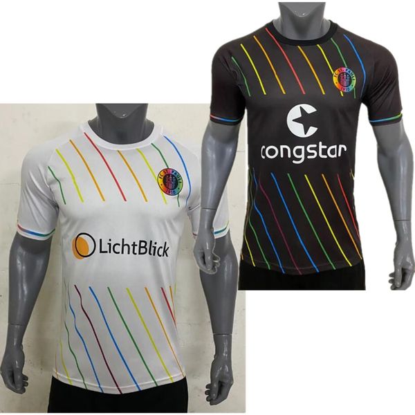 

2023 new men's tracksuits fc st. pauli home shirt fan custom t-shirt chq8, Gray