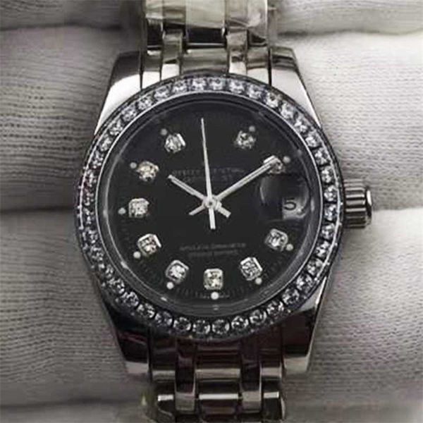 

automatic mechanical watch lao jia women's 21st century pearl fully ha, Black