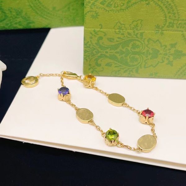 

designer bracelet chain jewelry chains men's and women's fashion the selling colored jeweled, Black