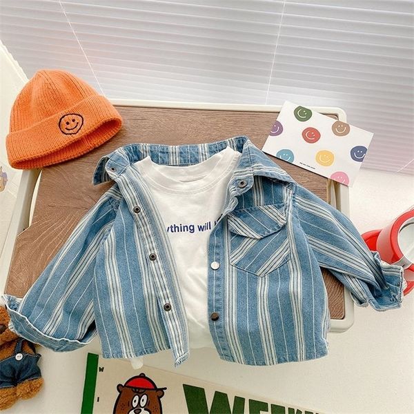 

kids shirts children's vertical stripe shirt 1-6 spring autumn boys' handmade cotton shirt 230403, White;black