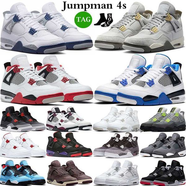 

2023 jumpman basketball shoes 4 4s men women pine green military black cat pn dust seafoam midnight navy red thunder lightning sports sneake